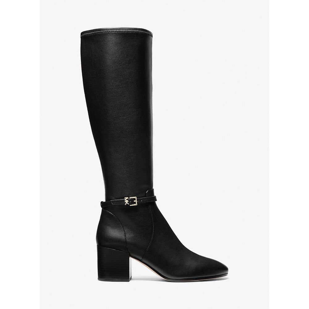 MICHAEL KORS Ella Block Heel Boot In Black US 8.5 $345 - Picture 2 of 13